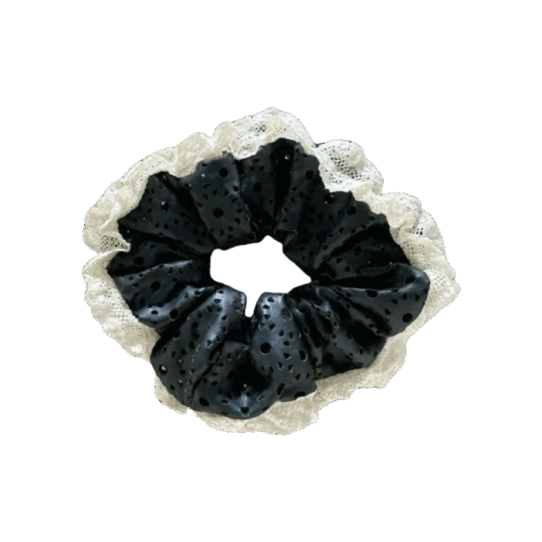 lace noir tie