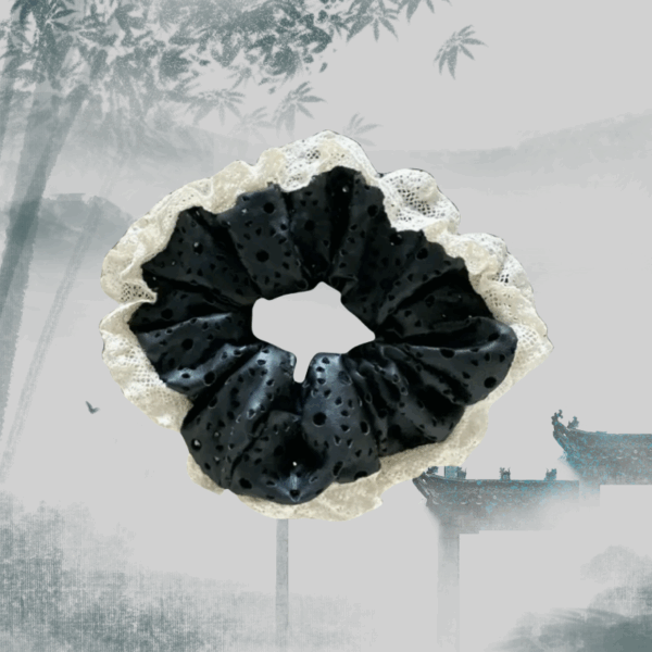 lace noir tie