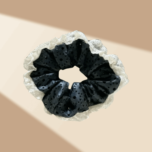 lace noir tie